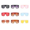 Lunettes de soleil pour femmes, monture surdimensionnée, mode gelée carrée, lunettes de soleil pour voyage en plein air, UV400