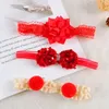 Hair Accessories 2024 Korean Cute Children's Elastic Band Set Three Piece Gift Box Headband Pography Prop