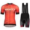 Cyclisme Shorts Hommes Hommes Veste SCOTT Homme Maillot Vêtements d'été Vêtements de vélo Vélos Costume Complet Bib Équipes Uniforme 240116