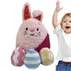 Other Event Party Supplies Easter Bunny Plush Toy with Easter Eggs Soft Stuffed Rabbit Doll Home Decoration Toy Animal Simulation Doll Gift for Children YQ240116