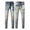 Lila jeans denim byxor herr designer svarta byxor avancerad kvalitet rak design retro streetwear casual svettbyxor joggar pant 73e6