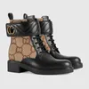 2024 Martin Desert Boots High Heel Ankle Boots Women Leather Boots Vintage Print Jacquard Textil Classic Platform Flat Boots Fashion Outsole Shoes Boot Boot