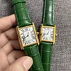 Montre de luxe à quartz pour homme et femme, montre carrée à petit cadran, boîtier en acier de précision, bracelet en cuir, haute qualité, montre de luxe étanche pour couple.