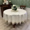 Table Cloth Table Cloth Round Tablecloth Art Household Lace Europe Dining Table Cover Embroidered Home Table Mat Dust Cover Home Decorationvaiduryd