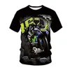 Sommarmotorcykel race herr t-shirt mode cool stil lokomotiv grafik t skjortor 3d casual hip hop streetwear tryck t-shirt