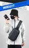 Water Resistant USB Charging Chest Bag Anti-Theft Crossbody Sling Shoulder Backpack for Men messenger bags for men bolsas hombre 240116