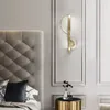 Lampes murales LED moderne Antique salle de bain éclairage lumière col de cygne lampe sans fil styles bois applique