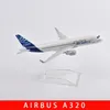 Jason Tutu 16cmオリジナルモデルAirbus A320飛行機モデルモデルモデル航空機ダイキャストメタル1400スケールファクトリードロップ240115