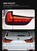 Lâmpada traseira automática para BMW X5 F15 Luz traseira LED 2014-20 18 F15 Dragon escala de nevoeiro traseiro Sinal de giro do freio