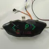 Lichter Tachometer LCD Display 48v60v72v Messgerät für Elektroroller MTB MOTORRAD Kilometerzähler mit Batteriestand und Lichtsymbol DASHBOARD