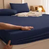 100% imperméable à l'eau couvre-matelas protecteur lit réglable drap housse avec bande élastique simple Double King Size 140160180x200 240116