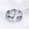 Band Rings Bamoer Trendy 100% 925 Sterling Sier Stackable Animal Collection Elephant Family Finger Rings For Women Jewelry 1799 V2 Dr Dhy09