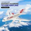 Airbus A380 RC Uçak 2.4g Sabit Kanat Boeing 747 Uzaktan Kumanda Uçak Açık RC Uçak Model Oyuncaklar Çocuklar İçin Erkekler 240116