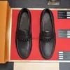 Top Quality Brand Formal Designer Dress Shoes Luxurious Men Black Blue äkta läderskor Pekade Toe Men's Business Oxfords Shoes 1.9 02