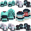 Hockey personalizzato 20 Eeli Tolvanen Maglie 56 Kailer Yamamoto 52 Tye Kartye 24 Jamie Oleksiak 35 Joey Daccord 4 Justin Schultz 17 Jaden Schwartz Gioventù donne uomini uomini