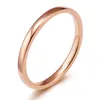 Band Rings 2021 Fashion Jewelry 2mm Wide Polished Tungsten Steel Ring Ladies Mti-Color Option Drop Delivery OTVSL