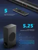 Haut-parleurs Bomaker 190W TV Soundbar Wired Wireless Bluetooth 5.0 haut-parleur Home Theatre 3D Stéréo Sound Bar Subwoofers Soundbar en haut-parleur