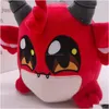 Cartoon Cute Bat P Doll Red Toy Miękkie wypełnienie komfort Downis