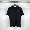 Camisa polo masculina designer camiseta masculina pedra gráfico t moda marca logotipo ilha algodão manga curta t camisas verão dos homens t camisa