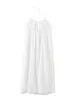 Повседневные платья для женщин 2024, белое пляжное платье без рукавов на бретельках с круглым вырезом, винтажное прямое миди с вышивкой и вышивкой
