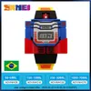 Skmei Kids Watches LED Digital Children Cartoon Sports Watches Robot Transformation Toys pojkar armbandsur Montre Enfant 1095 240116