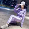 Frauen Zwei Stück Hosen Set 2024 Frühling Und Herbst Koreanische Pullover Top Hohe Taille Casual Bleistift Sportswear Plus Größe kleidung