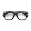 2024 Luxus-Designer-CH-Sonnenbrille für Damen, verchromt, Brillengestelle, Herren, neue Platte, modisch, voll, optische Myopie, Herz-Brillengestell, Damen, Unisex, Brillen YRHY