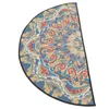 Bath Mats Bathroom Mat Bohemian Floor Water Absorbent Rug Washable Entrance Style Rugs Half-round Boho