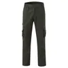 Pantaloni da uomo Cargo Pantaloni estivi in vita elasticizzata Pantaloni larghi Casual Multitasche Sport Comfort quotidiano Tutti gli abbinamenti