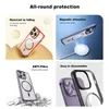 TPU Flame+N52 Magnetic Transparent inner spray Shockproof Phone Case for iPhone 15 14 13 12 11 Pro Max With OPP Bag