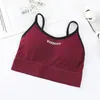 Camisoles & Tanks Women's Sports Camisole Bra Gym Sexy Top Bumper Cotton Soft Comfort Tube Tops Corset Para Mujer