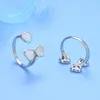 Cluster Rings PANQDIY Ring Silver Party 925 Zircon S925 Geometric Jewelry Surprise Price Heart To Engagement Wedding