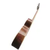 Tutto in legno massello {abete rosso Adirondack + palissandro dell'Honduras} chitarra acustica folk acustica intarsiata in abalone arrotondato da 40 pollici om