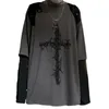 T-shirt dla mężczyzn Summer Cross of Thorns Suitcase Męskie koszulki Dark-Hip-Hop Męska koszulka Y2K T-shirt Y2K T-Shirt 240115