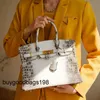 Designers handväskor designer väskor kvinnor krokodil läder 2024 matt himalayan enkel pendlare stor kapacitet handväska