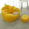 Bean Bag Cover Easy Clean Lazy BeanBag Cover Without Filler Lounger Seat Bean Bag Puff Couch Tatami Covers 240116