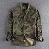 Hommes Camouflage Cargo chemises printemps Durable en plein air randonnée Sport quotidien Style militaire décontracté jeunesse poche poitrine Camicia 240115