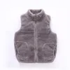 Winterjacke aus Lammwolle, warme Weste für Jungen und Mädchen, 5–16 Jahre, mittelgroß, groß, modisch, für Kinder, Sport, Freizeit, Kinderbekleidung 240116