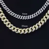 Simple Fashion Cuban Chain Single Row 6mm 10mm 925 Solid Silver Ice Out Gra Moissanite Link Mans Women Necklace