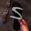 Gai Sexy Women Sandals Summer Beach Płytkie usta Rhinestones Panie Show Fash