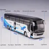 150 SETRA Luxury Bus Toy Car Diecast Miniature Model Pull Back Sound Light Educational Collection Gift For Boy Children 240115