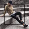 زائد الحجم S/3XL Mens Cool Designer Brand Black Jeans Skinny ممزق تمتد سروالًا نحيفًا في الهيب هوب مع ثقوب للرجال 240116