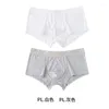 Onderbroeken voor jonge heren effen kleur ondergoed U bolle sexy boxersshorts Modale lage taille Boyshort Homme Man