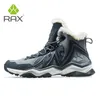 RAX Waterproof Hiking Shoes Men Winter Outdoor Sneakers for Men Snow Boots Plush Mountain Snowboots Outdoor Tourism Jogging Shoe 240115