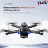 Com 2 baterias Novo S136 Quadcopter UAV Drone Câmeras duplas ajustáveis integradas, posicionamento de fluxo óptico, motores sem escova, retorno de uma tecla e prevenção de obstáculos de 360 °.