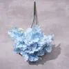 Bouquet de mariage de 5 fleurs artificielles d'hortensia fausses fleurs scène route plomb base décoration fleur de soie fleur usine en gros KK