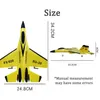 SU 35 RC AIRPLANE PLANE -flygplan med LED -lampor 2.4G Remote Control Flying Model Epp Foam Toys for Boy Kid Gift 240116