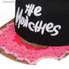 Ball Caps New THE MUNCHies bestickte Baseballkappe Mode Hip Hop Street Dance Hut Baumwolle Wildhüte Herren Damen Universal Casual Caps Q240116