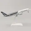 Modèle d'avion en métal 20cm 1 400, réplique de forme originale A350, matériau en alliage avec roues de train d'atterrissage, cadeau d'ornement 240115