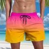 Spodnie męskie modne i wygodne gradientowe szorty pływackie szorty męskie krótkie męskie surfowanie